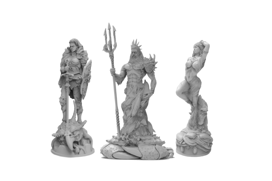 Resin statues