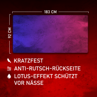 Splash Blue Purple 6x3