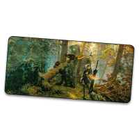 Robots in a Forest - Gamer Mousepad
