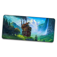 Wandering castle - Gamer Mousepad