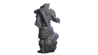 Tin statue Firunthe white hunter