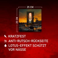 Doorway wolf - Mousepad