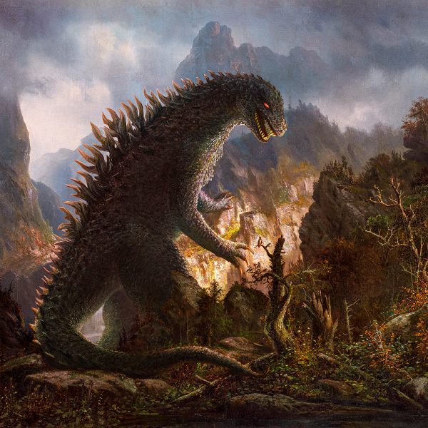 Würfelschale Godzilla