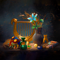 Dice tray Still Life