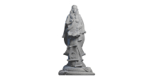 Resin statue Hesinde mistress of the six arts