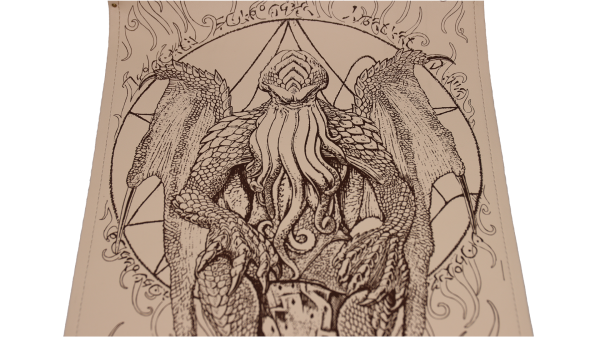Cthulhu dice scroll by Kraken