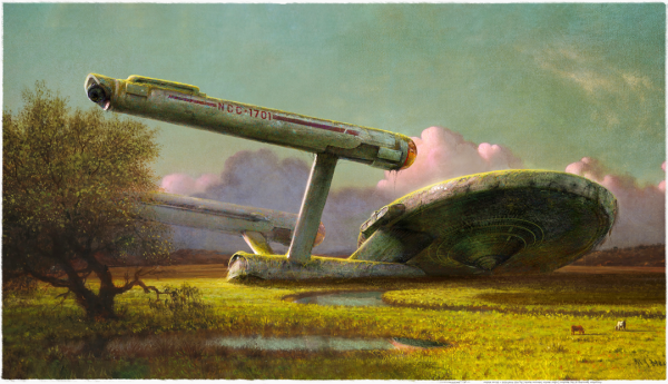 Leinwand Enterprise 90x50 cm