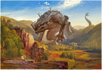 Canvas Kaiju 90x60 cm