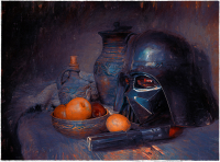 Canvas Vader Helmet 70x50 cm