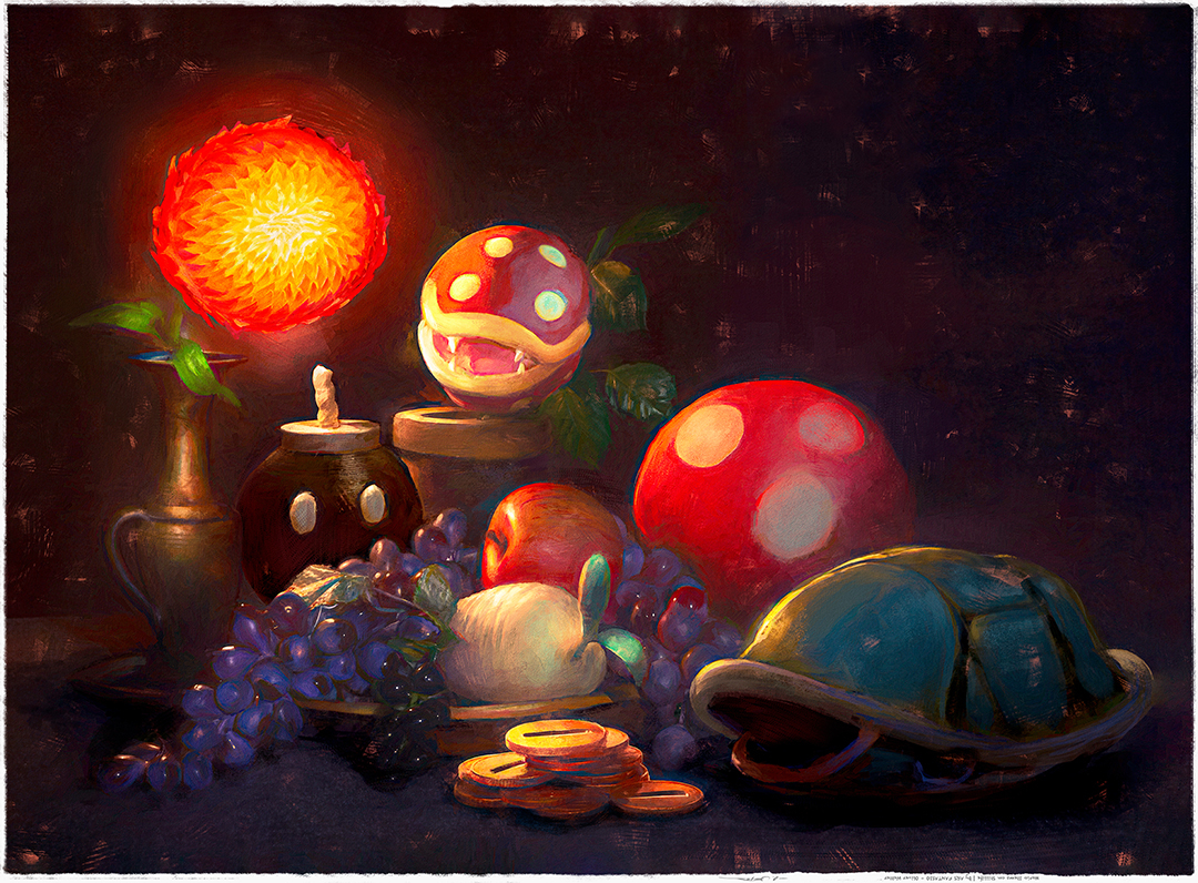 Canvas Mario 70x50 cm by Kraken