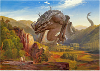 Canvas Kaiju 100x70 cm