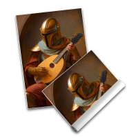 Mandalorian Mandoline - Poster A2