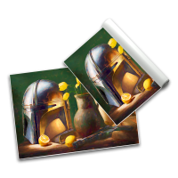 Mandalorianer helmet - Poster A2