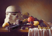 Stormtrooper helmet - Poster A2