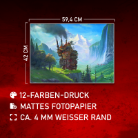 Wandelndes Schloss - Poster A2