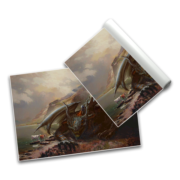 Wolf and Dragon - Poster A2