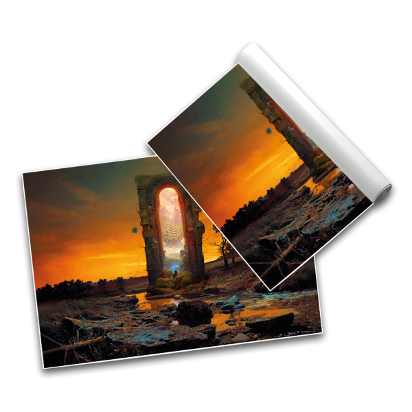 Doorway Wolf - Poster A3