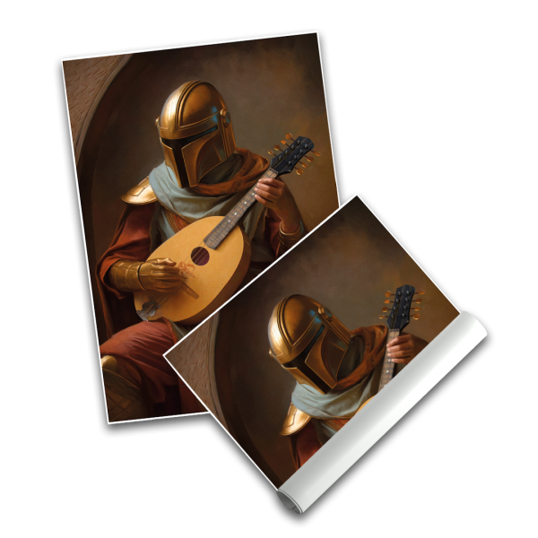 Mandalorianer Mandoline - Poster A3