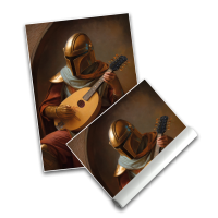 Mandalorianer Mandoline - Poster A3