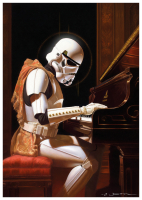 Stormtrooper Piano - Poster A3