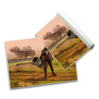 Mandalorianer Landschaft - Poster A3