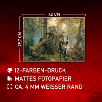 Robots in a Forest - Poster A3