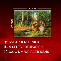 Catbus and Friends - Poster A3