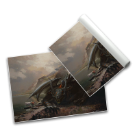 Wolf and Dragon - Poster A3
