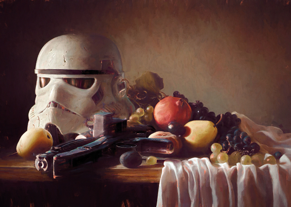 Stormtrooper helmet - postcard