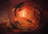 Dragons - postcard