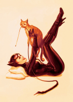 Lady cat - Postkarte