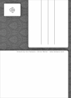 Lady cat - Postkarte