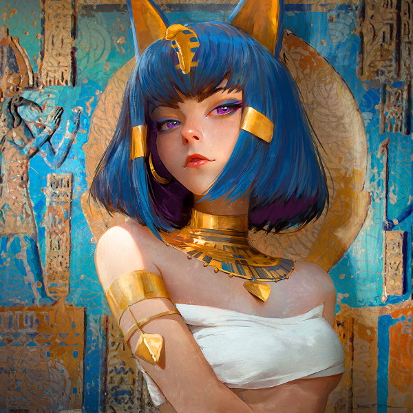 Canvas Ankha 50x50 cm