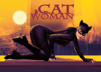 Lady cat 2 - Postcard