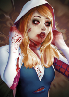 Zombie Gwen - Postkarte
