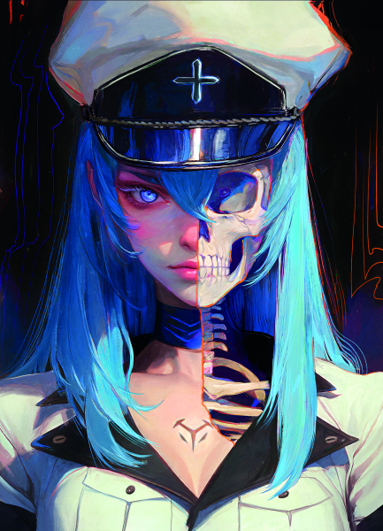 Spoiler Esdeath - postcard