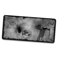 Dragon Scroll Grey - Gamer Mousepad