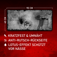 Dragon Scroll Grey - Gamer Mousepad