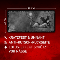 Succubus Scroll Grau - Gamer Mousepad