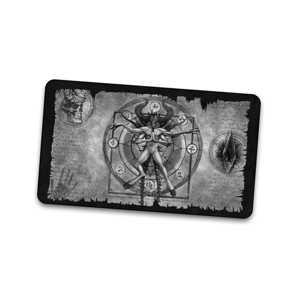 TCG Devil Scroll Grey stitched