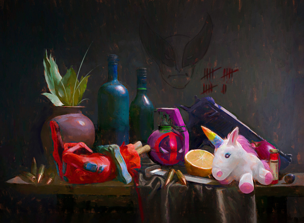 Canvas Wade stilllife 70x50 cm
