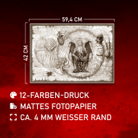 Cthulu Scroll Sepia - Poster A2