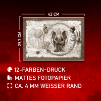 Cthulhu Scroll Sepia - Poster A3