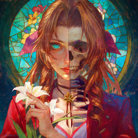Canvas Spoiler Aerith 50x50 cm