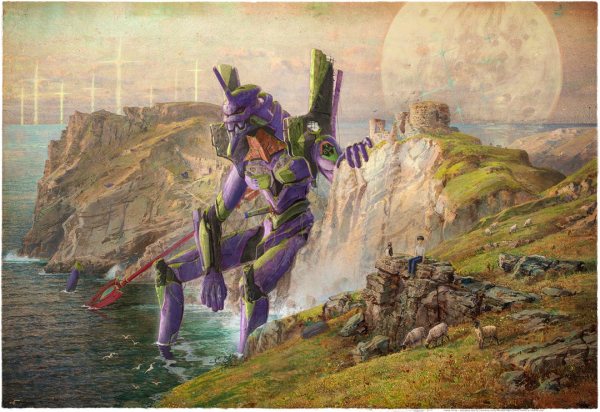 Leinwand Mecha Coast 90x60 cm