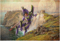 Leinwand Mecha Coast 90x60 cm