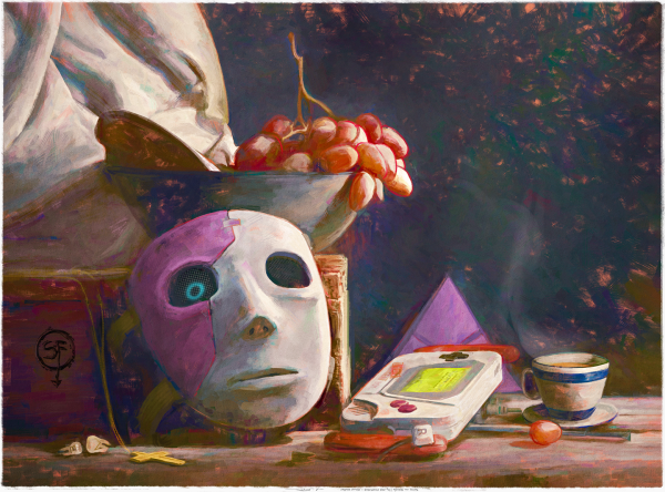 Canvas Sallyface stilllife 70x50 cm