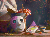 Canvas Sallyface stilllife 70x50 cm