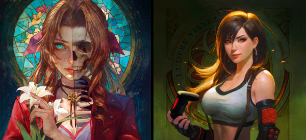 Aerith x Tifa - Gamer Mousepad