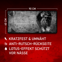 Abyzou Scroll Grau - Gamer Mousepad